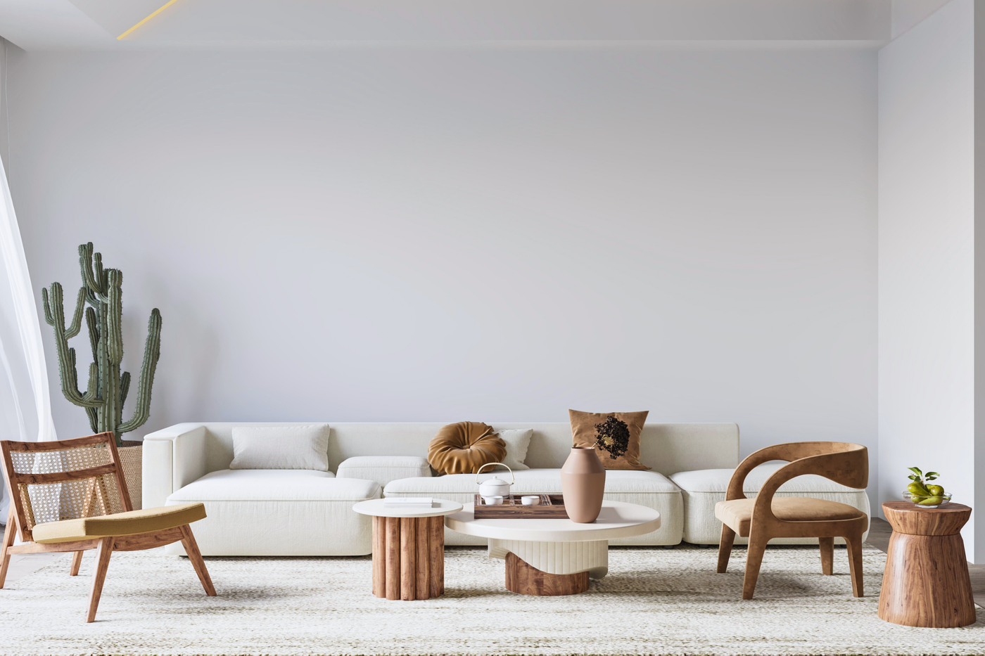 The same apartment furnished in the Coastal style